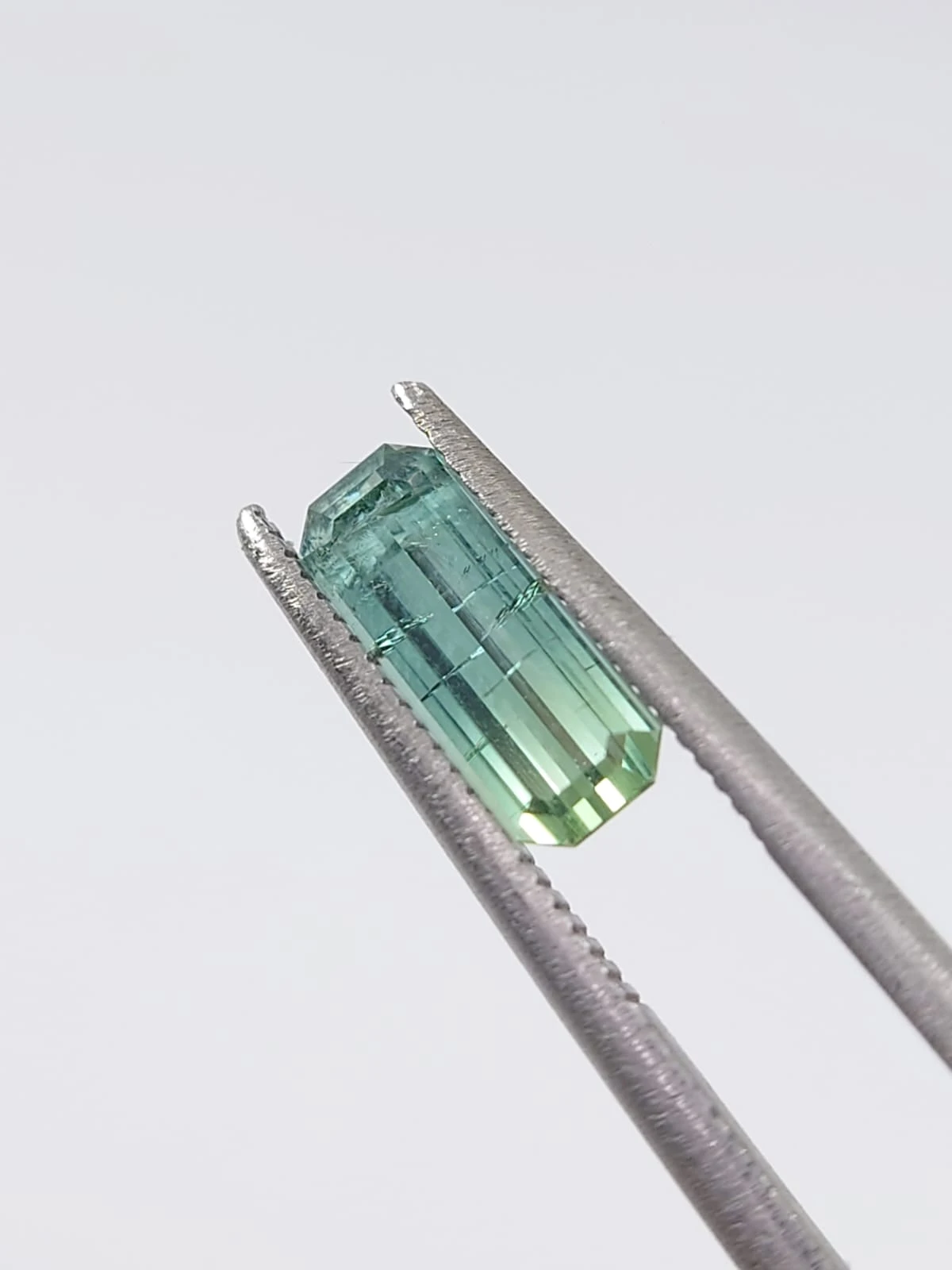 0.96ct Natural Bicolor Tourmaline Emerald Cut Loose Gemstone from Afghanistan — view 1